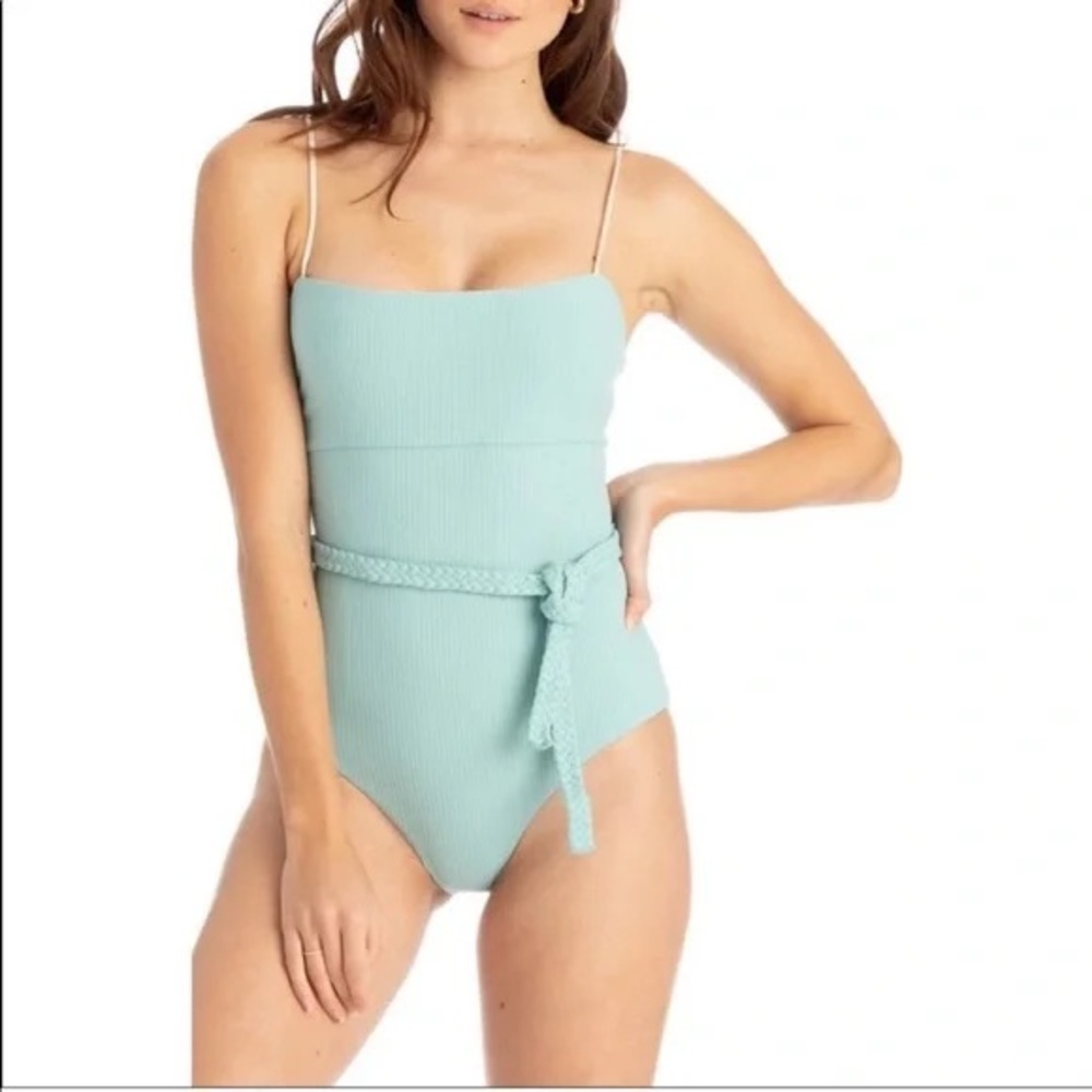 Tavik Ribbed One Piece in Sage Green